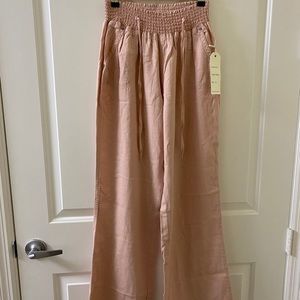 NWT Pink linen pants